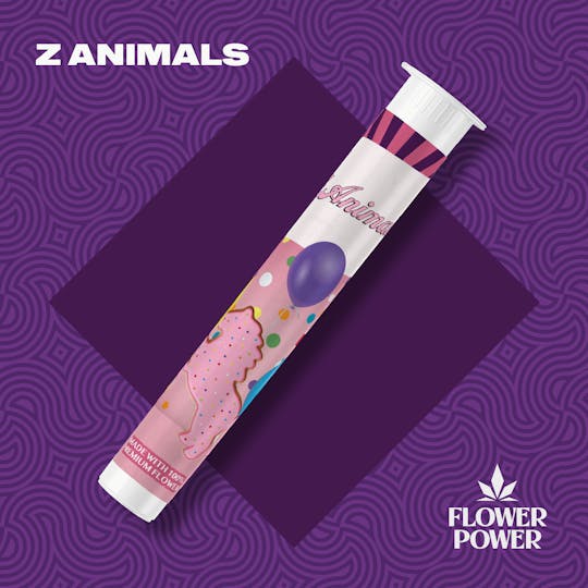Flower Power Cannabis - Z Animals 1G Preroll - 1