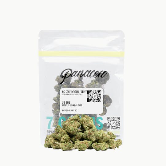 Panacea - OG Confidential | Light Deprivation "DEPZ" Bags | 7g - 1