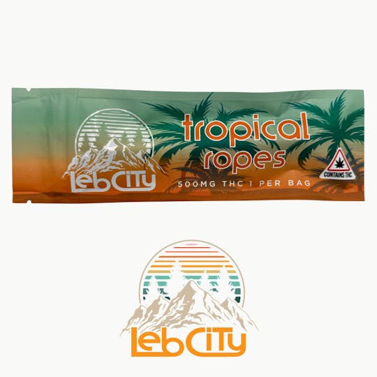 LebCity Extracts - Tropical Ropes 500 MG THC Lebcity Ropes - 1