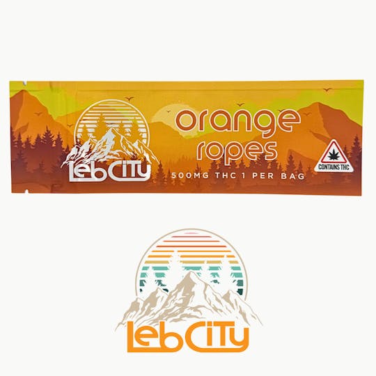 LebCity Extracts - Orange Ropes 500 MG THC Lebcity Ropes - 1