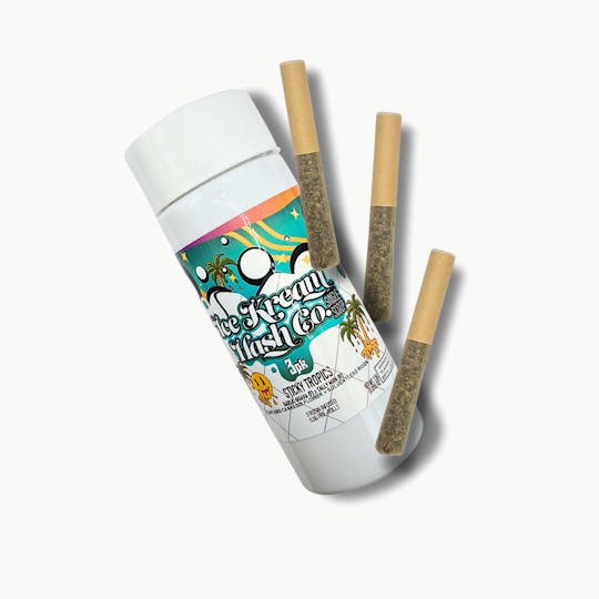 Ice Kream Hash Co. - IKHCO | Sticky Tropics | Rosin Infused PRJ | Single Scoop 3pk | 1.5g - 1