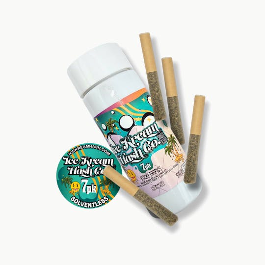 Ice Kream Hash Co. - IKHCO | Sticky Tropics | Rosin Infused PRJ | Single Scoop 7pk | 3.5g - 1