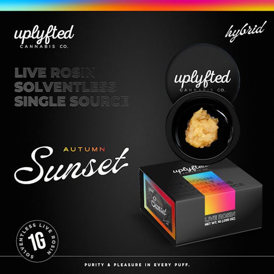 Uplyfted Cannabis Co - Live Rosin 90u - Autumn Sunset - 1