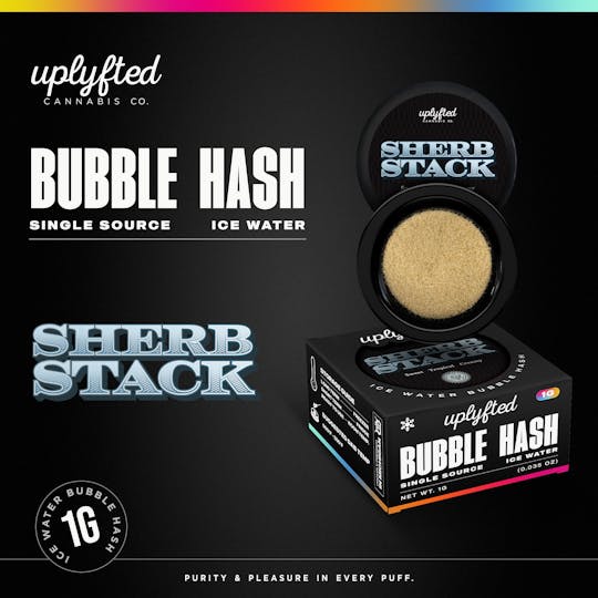 Uplyfted Cannabis Co - 1g Bubble Hash Concentrate - Sherb Stack - 1