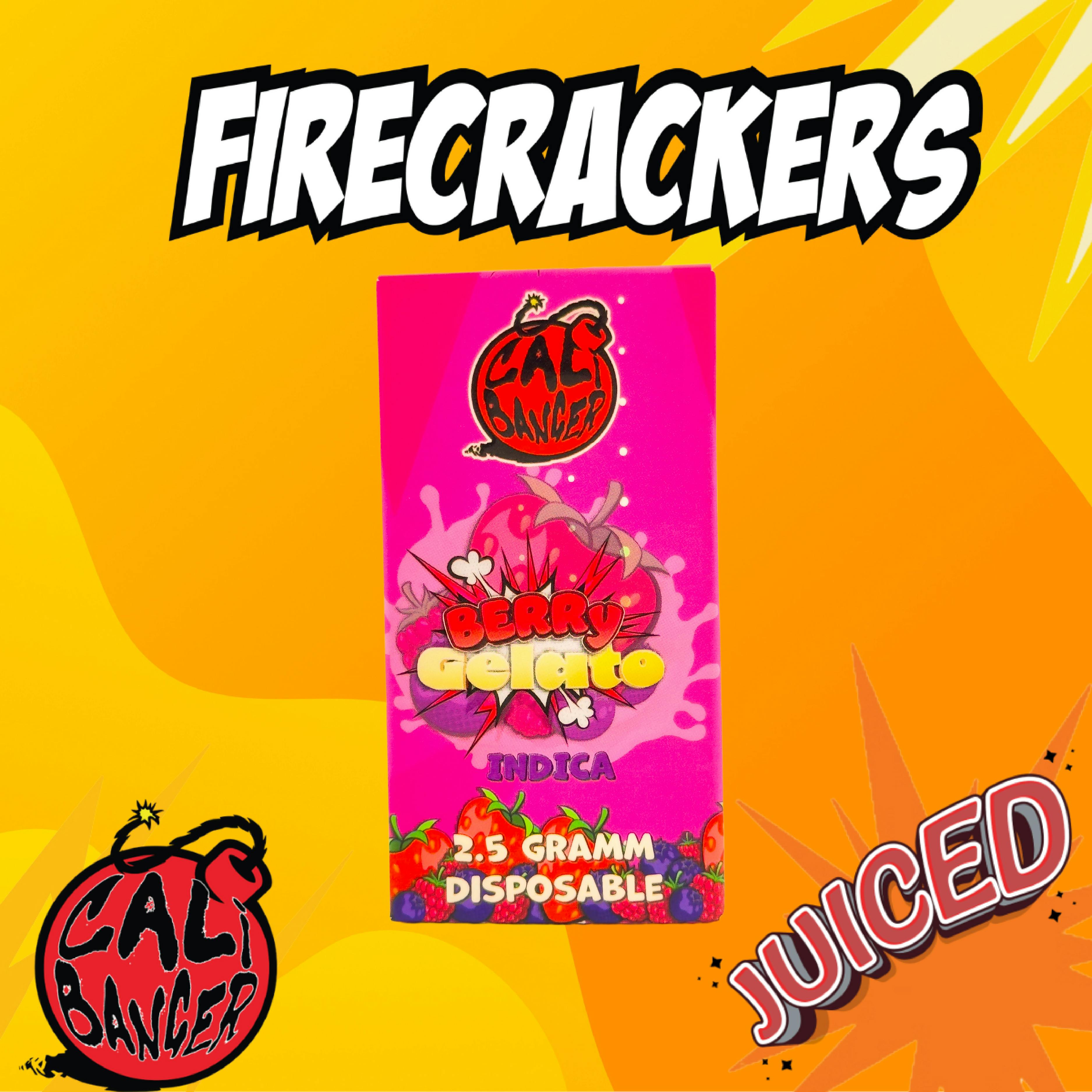Firecracker by Cali Banger - Juiced Berry Gelato 2.5 G Disposable Vape - 1