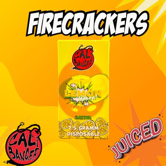 Firecracker by Cali Banger - Juiced Lemon Drop 2.5 G Disposable Vape - 1