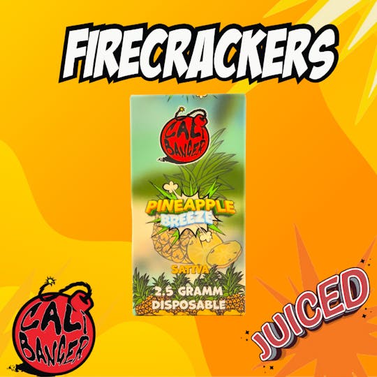 Firecracker by Cali Banger - Juiced Pineapple Breeze 2.5 G Disposable Vape - 1