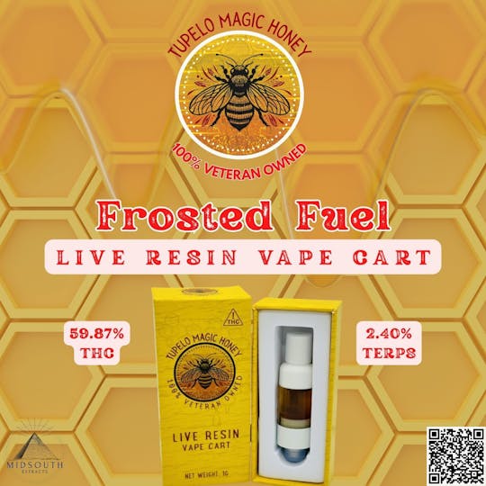 MidSouth Extracts - Frosted Fuel - Tupelo Magic Honey - Live Resin - Vape Cart - 1g - 1