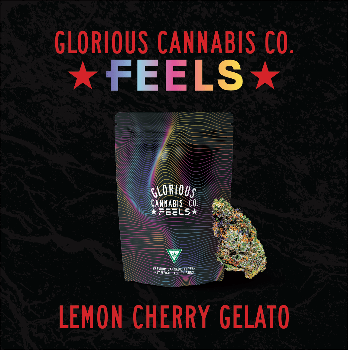 Glorious Cannabis Company - Lemon Cherry Gelato | Feels 1/8s | Glorious Cannabis Co. - 1