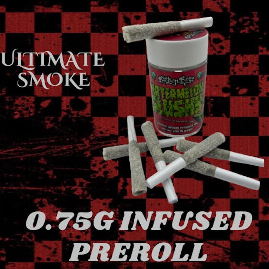 Bishop Boyz - Bishop Boyz Watermelon Slushy 7-pk Double Diamond Infused Prerolls - 1