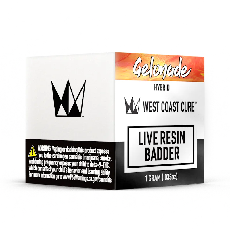 West Coast Cure Gelonade - 1G Live Resin Badder