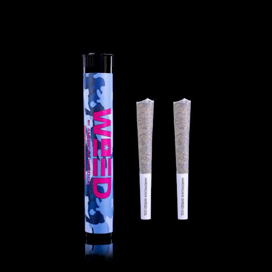 American Weed Co. - WEED Indica - Grape Gushers - Indica Preroll Pack (.5g x 2) - 1