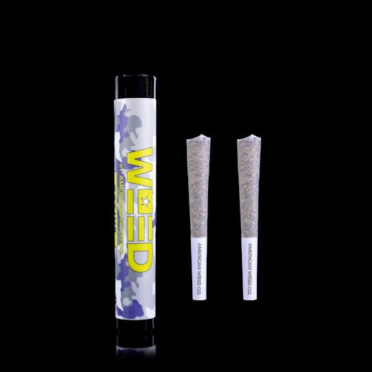 American Weed Co. - WEED Sativa - Purple Afghani - Sativa Preroll Pack (.5g x 2) - 1