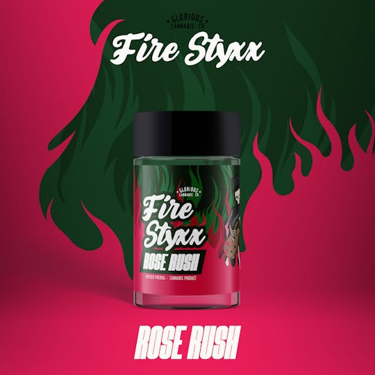 Glorious Cannabis Company - Fire Styxx 4x.5G | Rose Rush | Glorious Cannabis Co. - 1