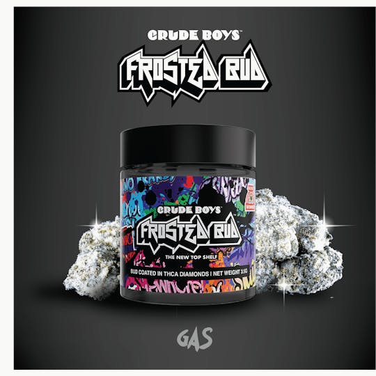 Crude Boys Concentrates - Crude Boys Frosted Bud - Gas - Infused Flower 3.5g - 1