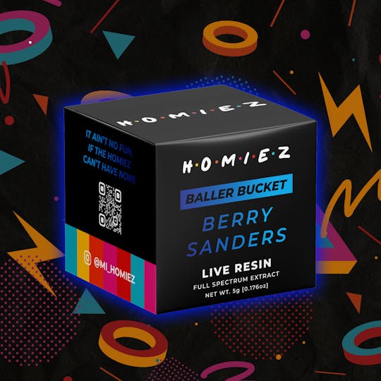 HOMIEZ - HOMIEZ | 5g Live Resin Baller Bucket I Berry Sanders - 1