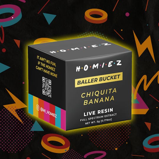 HOMIEZ - HOMIEZ | 5g Live Resin Baller Bucket I Chiquita Banana - 1