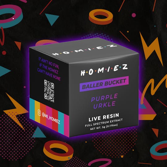 HOMIEZ - HOMIEZ | 5g Live Resin Baller Bucket I Purple Urkle - 1