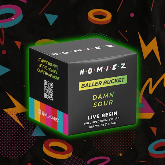 HOMIEZ - HOMIEZ | 5g Live Resin Baller Bucket I Damn Sour - 1