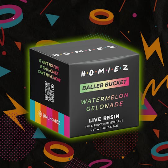 HOMIEZ - HOMIEZ | 5g Live Resin Baller Bucket I Watermelon Gelonade - 1