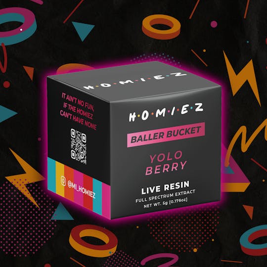 HOMIEZ - HOMIEZ | 5g Live Resin Baller Bucket I Yolo Berry - 1