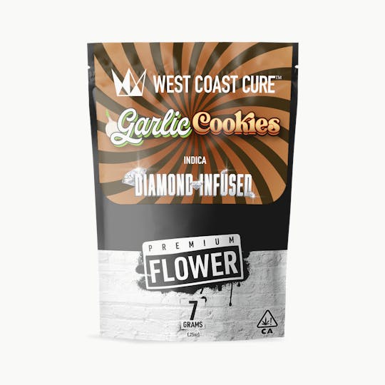 West Coast Cure - Garlic Cookies - 7G Diamond Infused Premium Flower - 1
