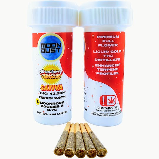 MOON DUST - 3.5G MOONROCK DOGGIES - STRAWBERRY SUNRISE - 1