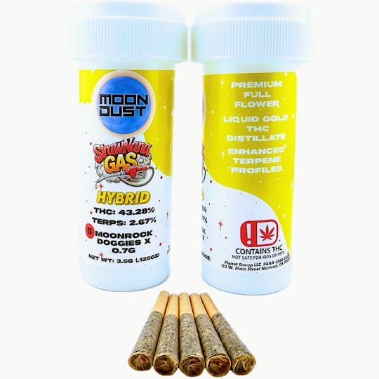 MOON DUST - 3.5G MOONROCK DOGGIES - STRAWNANA GAS - 1