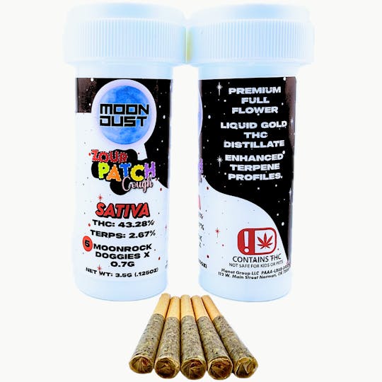 MOON DUST - 3.5G MOONROCK DOGGIES - ZOUR PATCH COUGH - 1