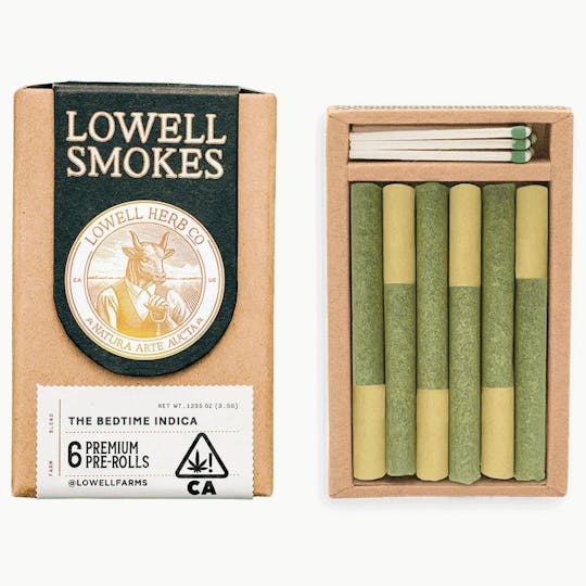 Lowell Herb Co. - Lowell Smokes | 3.6g Pre Roll Pack | The Bedtime Indica - 1