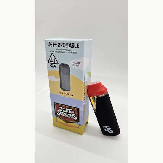 Jeff's Sessions - Jeff's Sessions Super Lemon Haze 1g | Disposable Live Resin Pen - 1