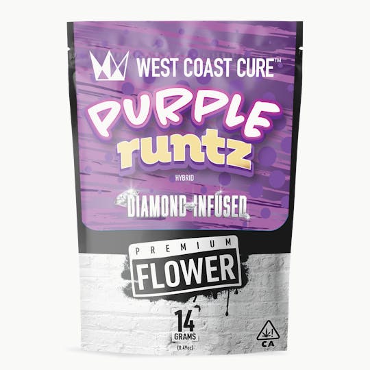 West Coast Cure - Purple Runtz - 14G Diamond Infused Premium Flower - 1