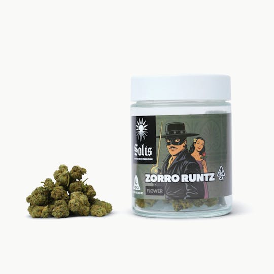Solis - Zorro Runtz | Jarred Flower (28g) | Indica - 1
