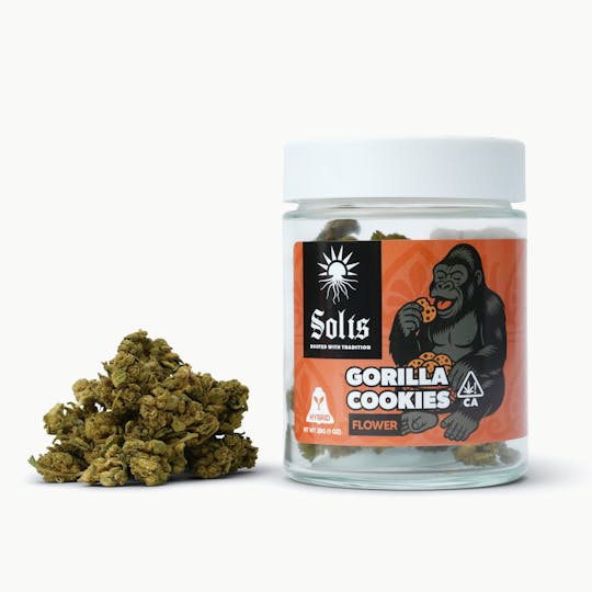 Solis - Gorilla Cookies | Jarred Flower (28g) | Hybrid - 1