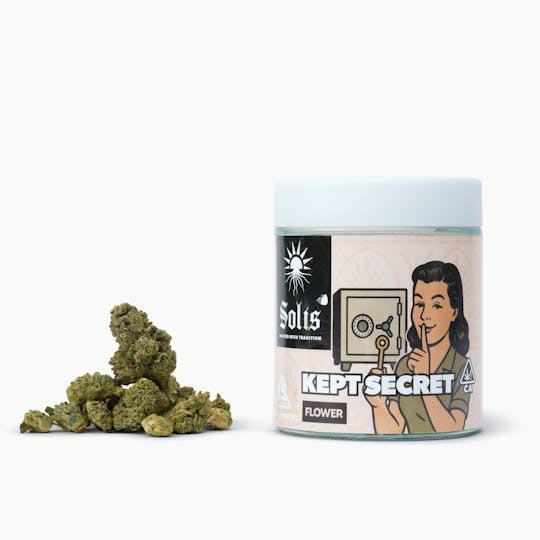 Solis - Kept Secret | Jarred Flower (14g) | Indica - 1