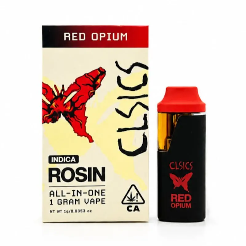 CLSICS - Red Opium - Live Rosin All in One Vape - 1g disposable