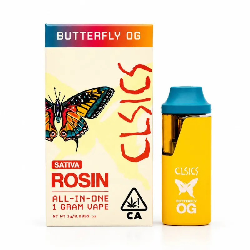 CLSICS - Butterfly OG - Live Rosin All in One Vape - 1g