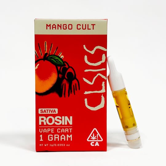CLSICS Rosin & Rosin Infused Pre Rolls - Mango Cult - Live Rosin Vape Cartridge 1g - 1