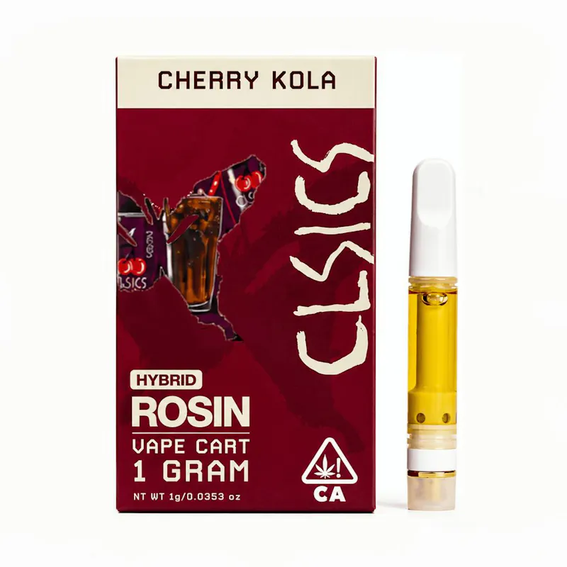 CLSICS - Cherry Kola - Live Rosin Vape Cartridge - 1g cartridge