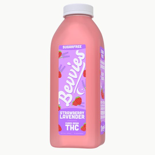 Bevvies - Sugar Free Strawberry Lavender - Sleep Blend 16oz Cured Resin Drink - 1