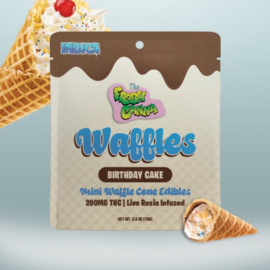 Fresh Canna - Birthday Cake - Live Resin Mini Waffle Cones 200mg 10pk - 1
