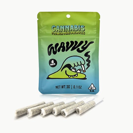Wavvy - Prerolls - SOUR Z - 3G - 6 Pack - Premium Prerolled Mini - 1