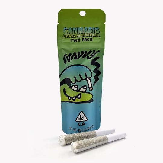 Wavvy - Prerolls - BLACK RUNTZ - 1G - 2 Pack - Premium Prerolled Mini - 1