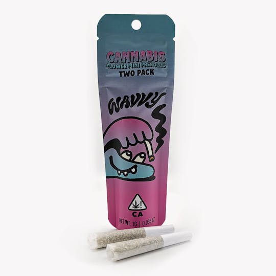 Wavvy - Prerolls - WHITE RUNTZ - 1G - 2 Pack - Premium Prerolled Mini - 1