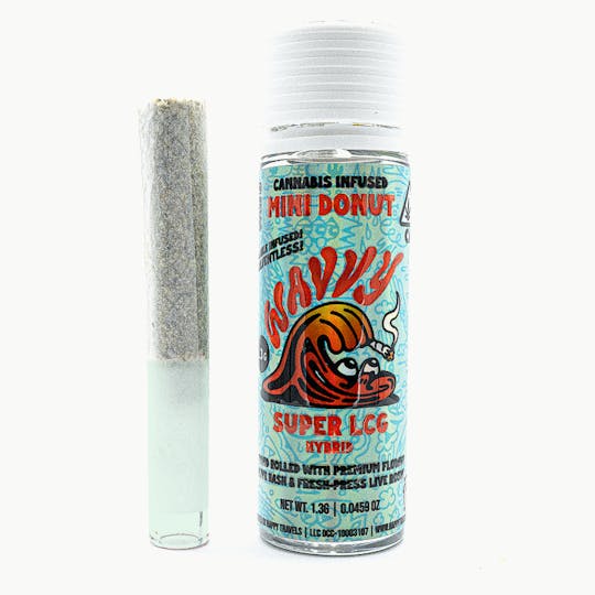 Wavvy - Infused Preroll - SUPER LCG - 1.3G - Mini Donut - Live Rosin Core - 1