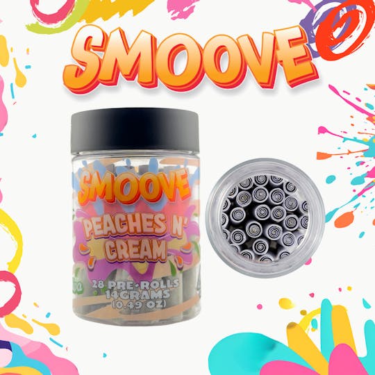 Smoove - Smoove Pre Roll Peaches N' Cream 28 x 0.5 - 14 G - 1