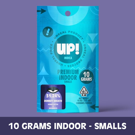 UP! - Donkey Breath (Indica) Premium Indoor Smalls 10g - 1