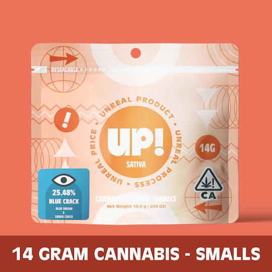 UP! - Blue Crack (Sativa) Cannabis Smalls 14g - 1
