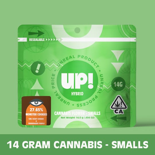UP! - Monster Cookies (Indica) Cannabis Smalls 14g - 1