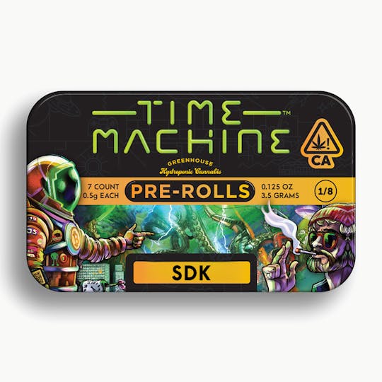 Time Machine - SDK Sativa Pre-Roll .5g 7-Pack (3.5g) - 1